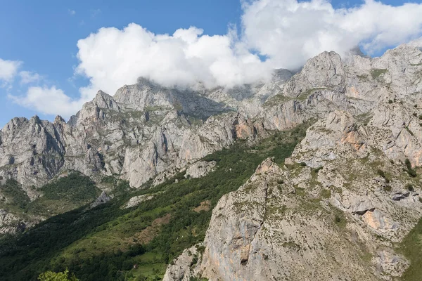 Vista Panorâmica Nos Picos Europa Picos Europa Uma Cordilheira Que — Fotografia de Stock