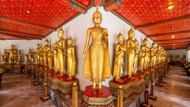 Wat Pho 'nun antik Buda görüntüsü Bangkok, Tayland' ın en önemli turistik yerlerinden biridir..