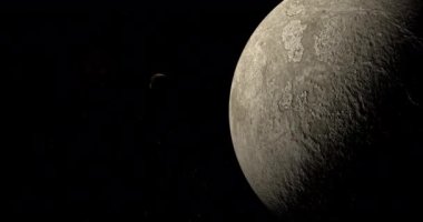 Cüce Gezegen 28978 Ixion Plüton gezegeniyle birlikte dış uzayda yörüngede.
