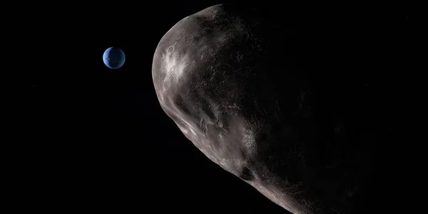海王星とバルナトランス ネプチューン天体 ストック画像