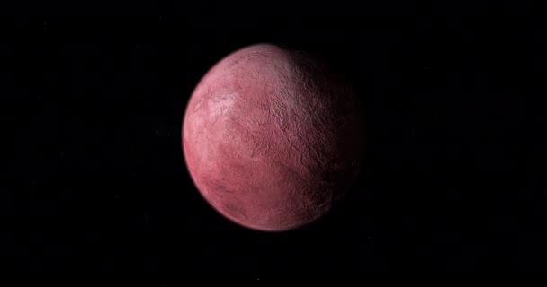 50000クオーア 矮星の惑星は 自分自身の周りを回転します ループ — ストック動画