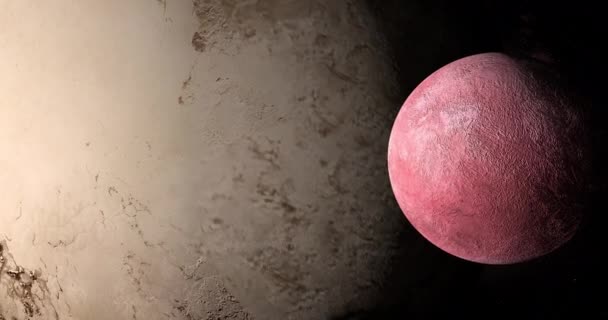 冥王星の惑星を周回する50000 Quaar — ストック動画