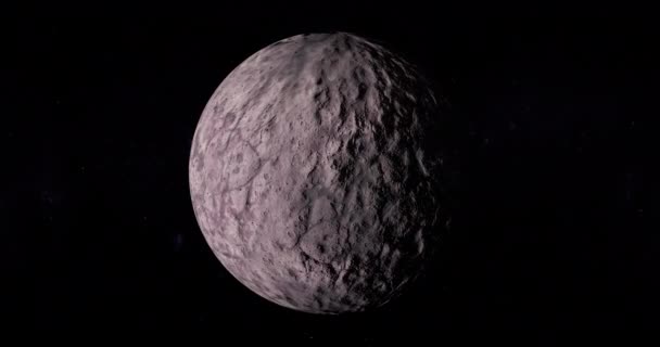 225088公贡矮行星完成自转 — 图库视频影像