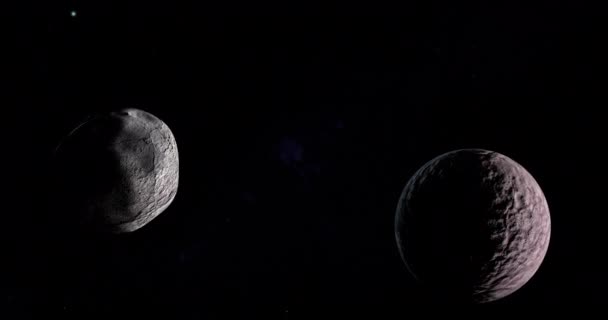 Měsíc Xiangliu Obíhá Kolem Trpasličí Planety Gonggong — Stock video