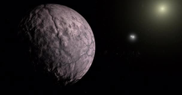 225088外太空中的公贡矮行星 — 图库视频影像