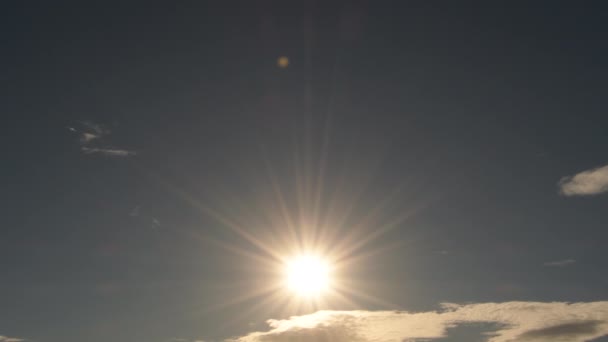 Пасажирський Літак Прибуває Захід Сонця — стокове відео