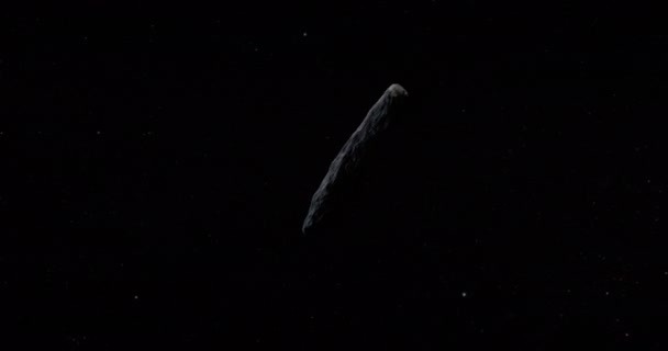 Objeto Interestelar Oumuamua Espacio Exterior — Vídeos de Stock