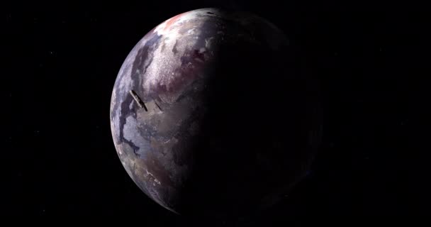 Oumuamua Міжзоряний Єкт Обертається Навколо Фіктивної Планети — стокове відео