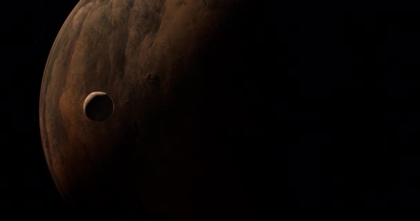 Місяць Обертається Навколо 38628 Гуйї Бінарного Транснептунового Єкта Карликової Планети — стокове відео