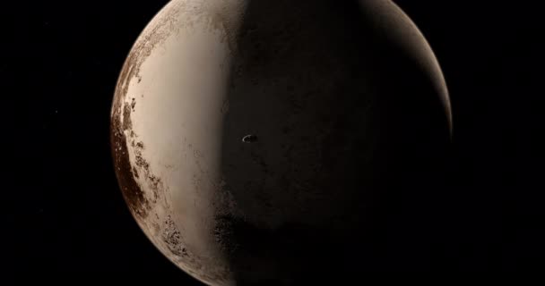 冥王星行星周围的冥王星轨道 — 图库视频影像