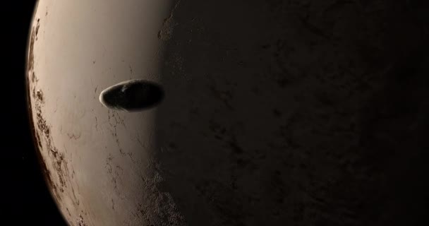 Styx Orbitando Cerca Del Planeta Plutón — Vídeo de stock