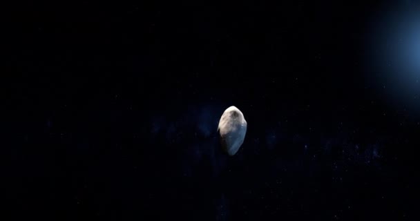 冥王星天然卫星Styx Moon 在外层空间轨道上运行 — 图库视频影像