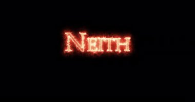 Neith, eski Mısır tanrısı, ateşle yazılmış. Döngü