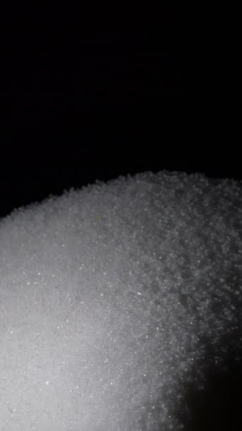 Sugar Grains Piled Gyrating Vertical — Stockvideo