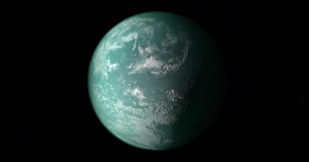 Full Surface Exoplanet Kepler 22B Loop — 图库视频影像