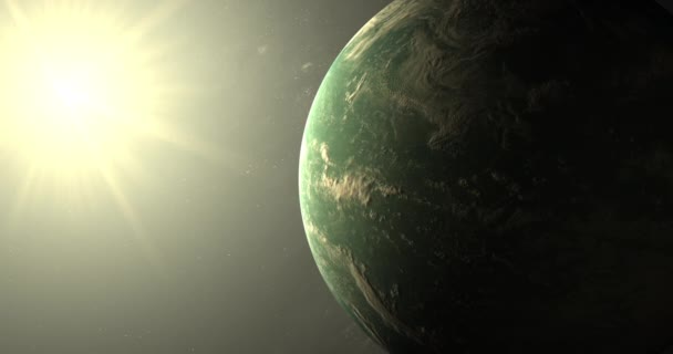 Exoplanet Kepler 22B Outer Space Solar Atmosphere — Vídeos de Stock
