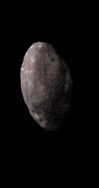 Varuna, trans-Neptunian object, orbiting. 4K Vertical