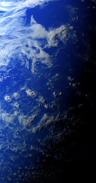 Bulutlar Yüzeyler Yaşanabilir Varsayımsal Dış Gezegen Toi 700 Dikey — Stok video