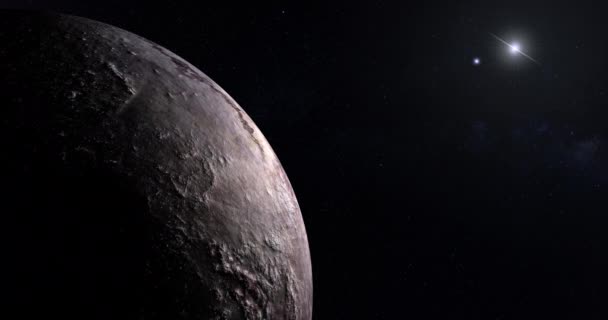Permukaan Exoplanet Proxima Centauri Dengan Bintang Biner Alpha Centauri — Stok Video