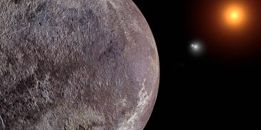 Alpha Centauri ikili yıldız sistemli Proxima Centauri b 'nin yüzeyi