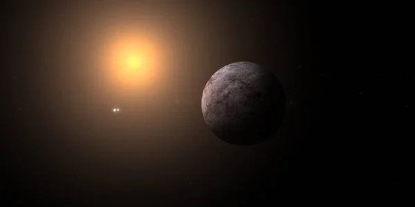 Alpha Centauri ikili yıldızları ve kırmızı cüce yıldızlı Exoplans Proxima Centauri b