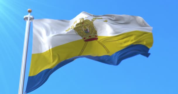 Bandera Del Óblast Mykolaiv Ucrania Bucle — Vídeo de stock