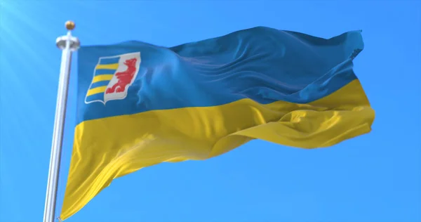 우크라이나 자카르 티아의 국기가 관찰되다 — 스톡 사진