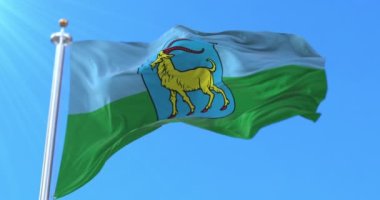 Hırvatistan 'ın Istria ilçesi bayrağı. Döngü