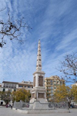 Merced Meydanı, Malaga, İspanya 'daki Torrijos anıtı