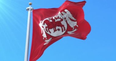 Auktaitija bayrağı, Litvanya 'nın kültürel bölgesi. Döngü