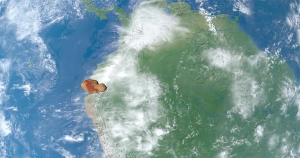 Toutatis小行星在离地球非常近的地方运行 — 图库视频影像