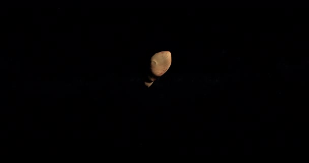 Астероид Тутатис Приближается Открытом Космосе — стоковое видео