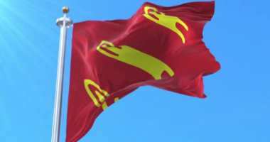 Gamvik Kommune bayrağı, Norveç. Döngü