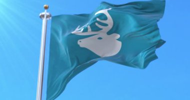 Hitra Kommune bayrağı, Norveç. Döngü