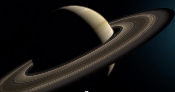 Гіперіон Супутник Сатурна Планета Сатурн — стокове відео