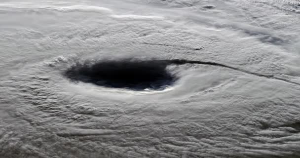 Vista Aérea Ciclón Extratropical Océano — Vídeos de Stock