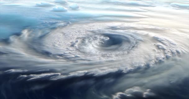 Εξατρόπιο Κυκλώνα Έναν Ωκεανό — Αρχείο Βίντεο