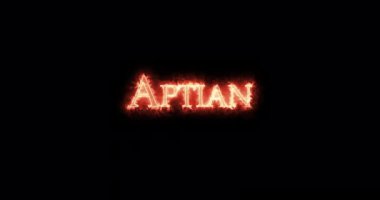 Aptian, yaş jeolojik, ateşle yazılmış. Döngü