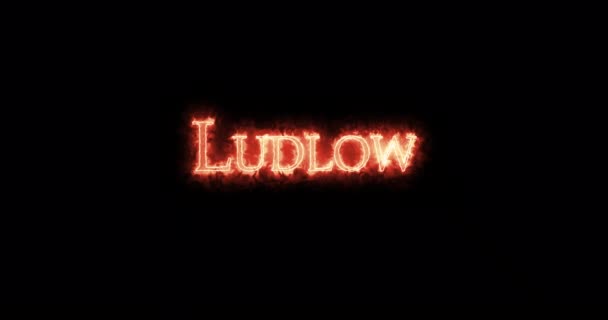 Ludlow Ateşle Yazılmış Döngü — Stok video