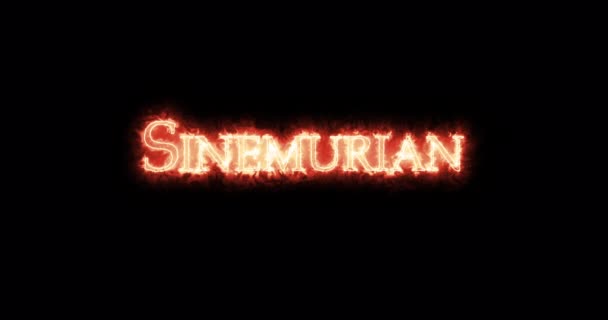 Sinemurian Written Fire Loop — Stock Video
