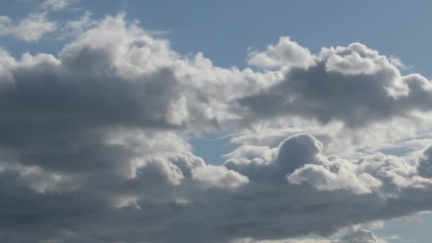 Felhők Kék Égen Időeltolódás Jogdíjmentes Stock Videó