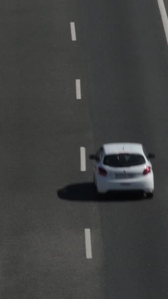 Cars Circulating Highway 2024 Torrox Spain Vertical — Stock Video