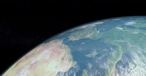 아틀라스 산맥의 아프리카 Viatlas 산맥과 우주에서 Spaceew에서 — 비디오