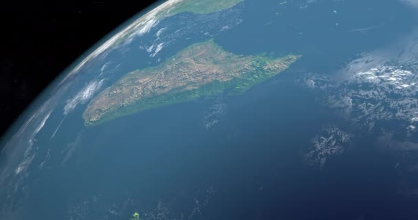 Vedere Aeriană Insulei Madagascar Africa Vedere Aeriană Din Spațiu — Videoclip de stoc