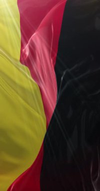 Almanya Bayrağı. Döngü. 4K Dikey