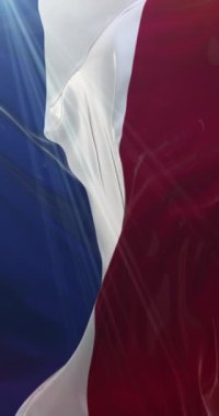 Hollanda 'nın bayrağı. Döngü. 4K Dikey