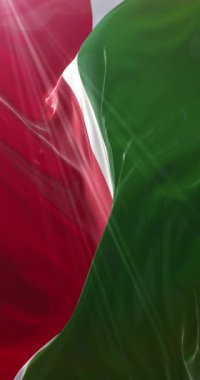 Tataristan bayrağı. 4K dikey. Döngü