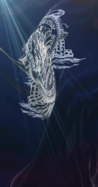 Charleston bayrağı, Güney Carolina, Birleşik Devletler. 4K dikey. Döngü