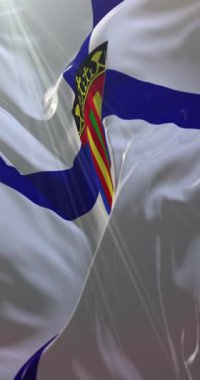 Coptic Flag. Döngü. 4K Dikey