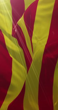 Provence bayrağı. Döngü. 4K Dikey